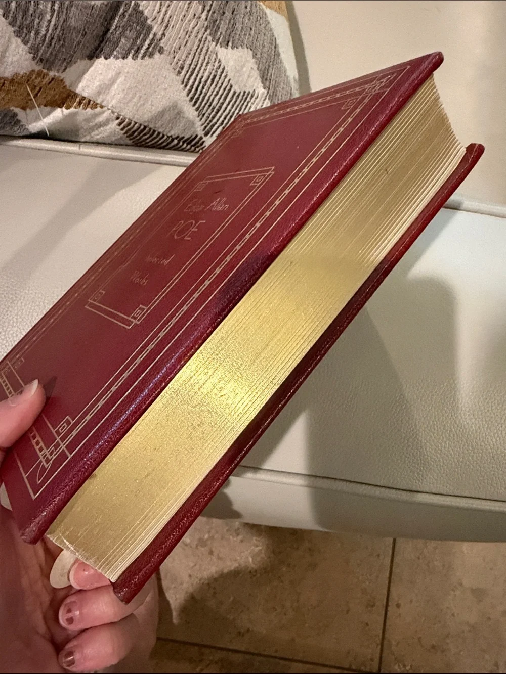 Edgar Allan Poe Selected Works Hardcover - Red